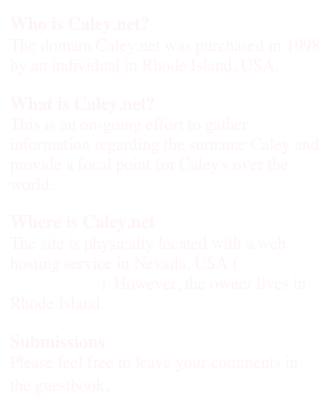 Who is Caley.net?...